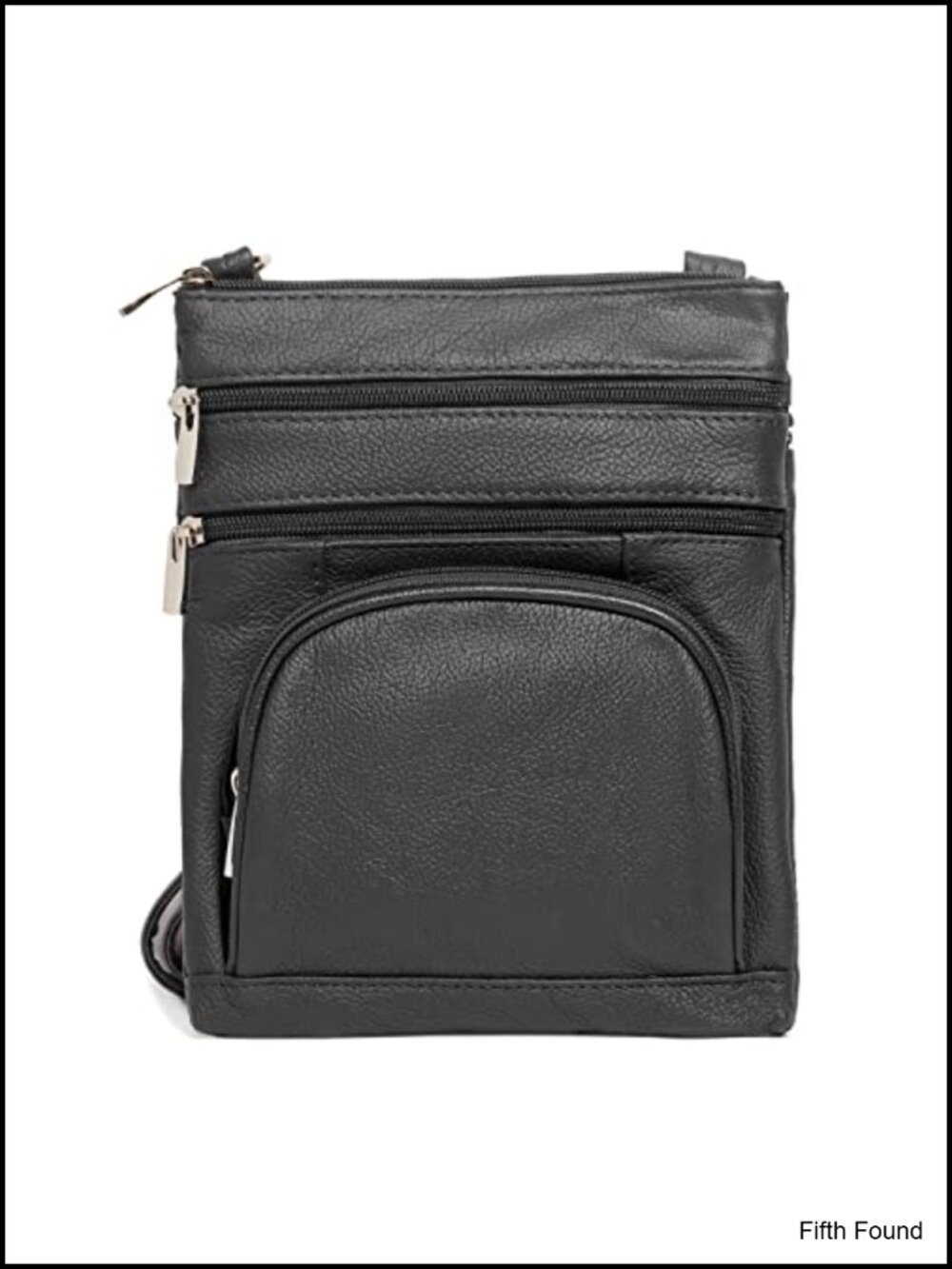 Women's Genuine Leather Crossbody Bag with RFID Protection, Multi-Pocket